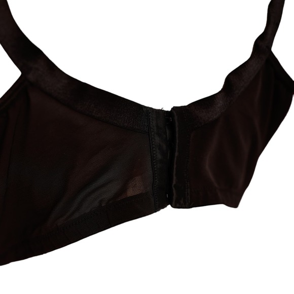 CACIQUE black lace bra 42G lightly lined full coverage plus size - Picture 3 of 6